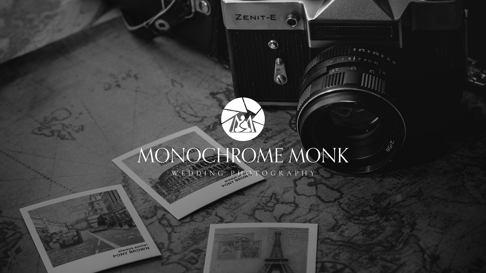 Monochrome Monk Wedding